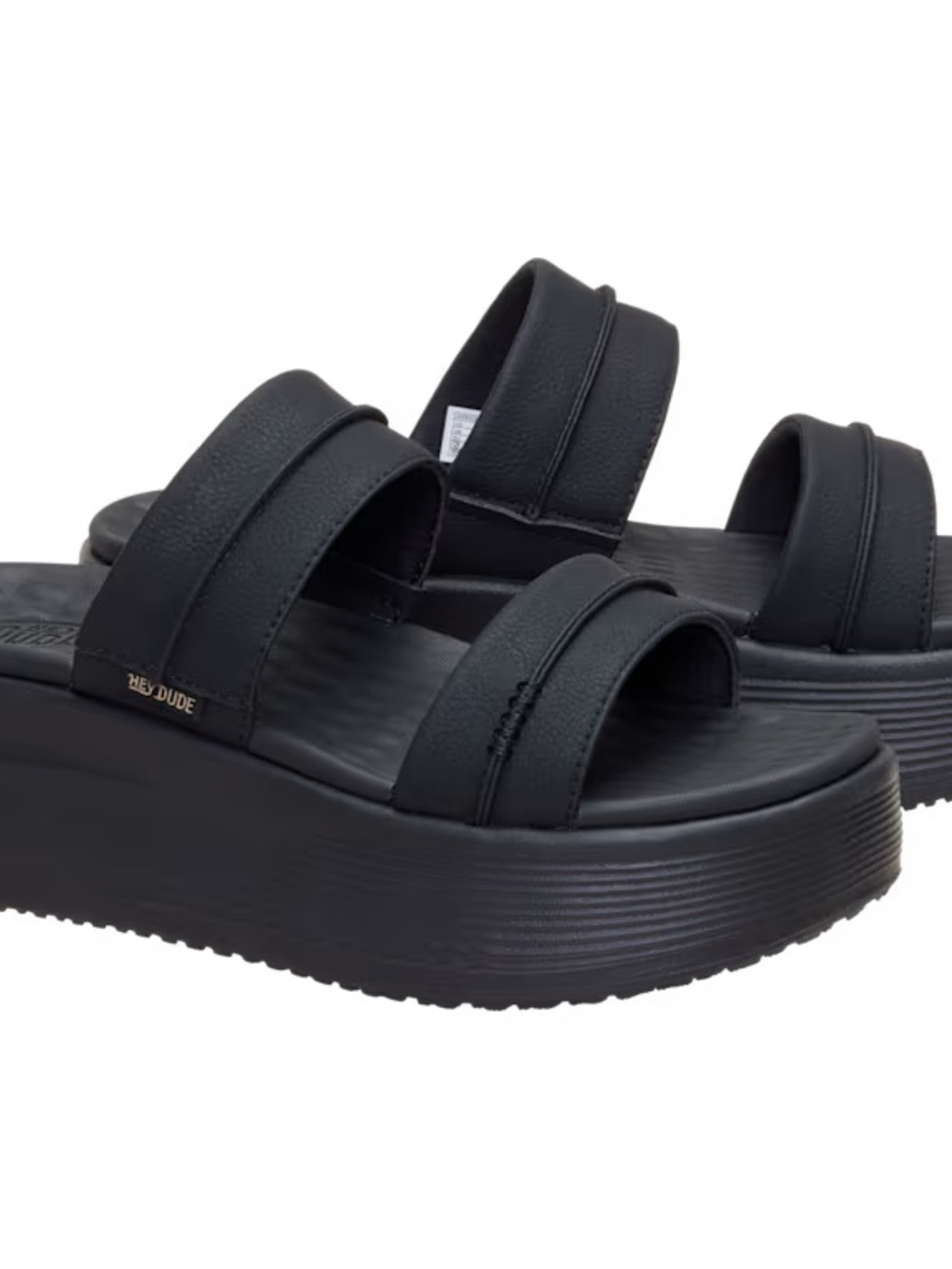 Hey Dude Black Austin Slide Classic Slides-11W